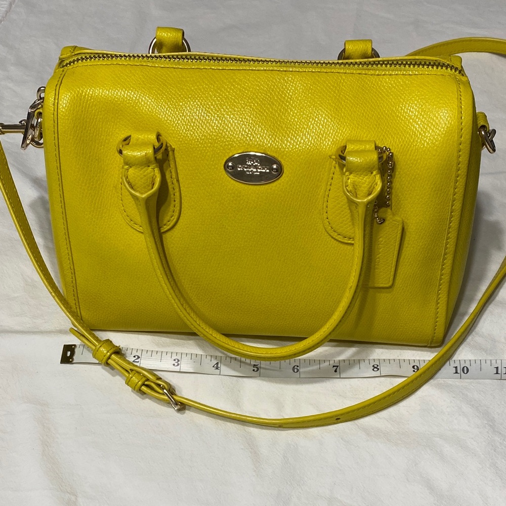 Coach Vibrant Yellow Satchel